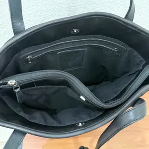 Vintage COACH 6217 Black Neoprene w/ Leather Handle Triple Compartment Tote Bag thumbnail 10