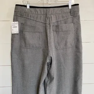 Democracy Clothing Curve Equality Straight Leg Pants‎ Grey Heather Drawstring 12 thumbnail 7