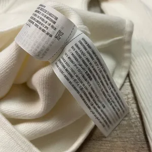 Abercrombie & Fitch V-Neck Ribbed Sweater Bodysuit in Cream Women’s Size XS thumbnail 8