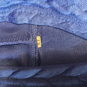 Elegant Blue Women's Quilted Hoodie thumbnail 5