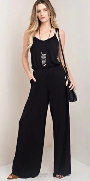 LAST// Sleeveless Wide Leg Jumpsuit thumbnail 1