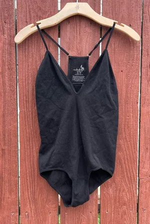 Free People Move Along Black Bodysuit Size M/ L thumbnail 7