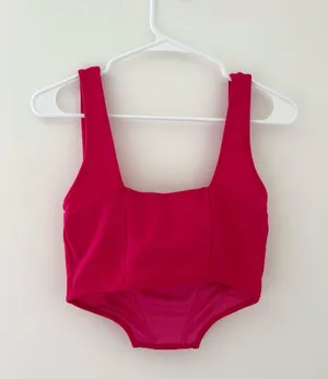 SheIn pink corset top thumbnail 4
