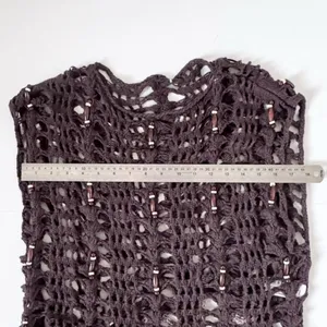 Zara Black Crochet Open-Knit Top thumbnail 5