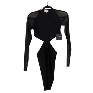 NWT Revolve Superdown Hit the Club Black Bodycon Mini Dress SM Draya thumbnail 3