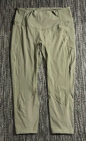 Lululemon All The Right Places Crop Legging II *23" Sage Size 12 thumbnail 1