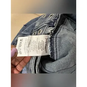 Juicy Couture NWT Size 25 XS Blue Denim Belted Cotton Cargo Miniskirt Retro Y2K thumbnail 10