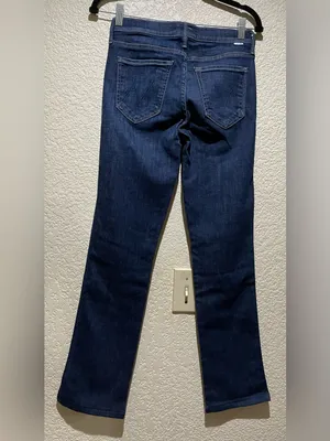 MOTHER Straight Leg The Rascal Skimp Jeans in Dark Blue Wash Size 26 thumbnail 5