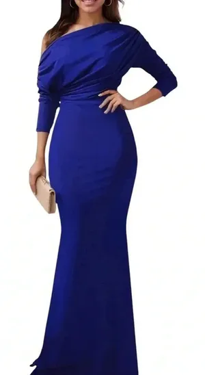 Unbranded Beautiful Royal Blue formal gown Mermaid Dress Size Larger. K-10 thumbnail 1