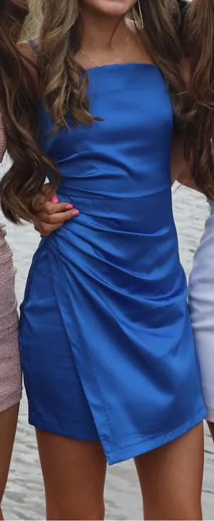 Royal Blue Couture House Dress thumbnail 2