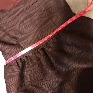 Juniors rewind dark‎ maroon textured fit and flare sleeveless dress large thumbnail 8