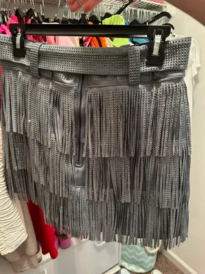 The Pants Store rhinestone fringe skirt thumbnail 3