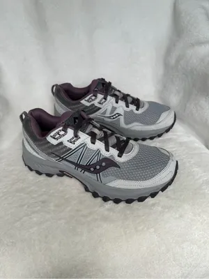 Saucony Excursion TR14 Sneakers Womens 8 Gray Purple Trail Running Walking Shoe thumbnail 2