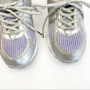G-Defy Gravity Defyer Athletic Running Walking Shoes Sneakers: Grey/Purple/White thumbnail 4