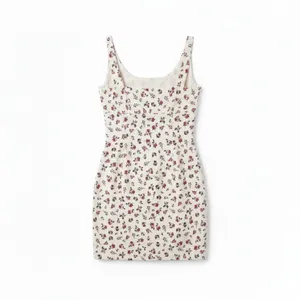 No Boundaries Womens Denim Dress Size M Ditsy Floral Print Mini Tank Sleeveless thumbnail 4