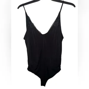 Zara Black Lace Detail Bodysuit thumbnail 2