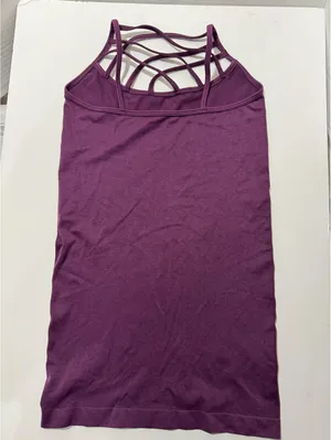 Zenana Outfitters Purple Strappy Tank Top S/M thumbnail 3