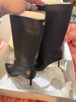 BRAND NEW RalphLauren Leannah-BO-MBO Black Sheep Nappa Sz 8.5 $465Retail! thumbnail 8