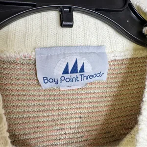 Vintage VTG Bay Point Threads Pumpkin Fall Knit 100% Acrylic Sweater M Medium thumbnail 8