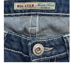 Big Star Maddie Boot Mid Rise Bootcut Jeans Dark Wash Blue Size 29L Long Inseam thumbnail 10