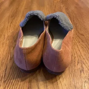 LOGO By Lori Goldstein Greer Loafer Faux Shearling Suede 8M EUC! Bin‎ A thumbnail 2