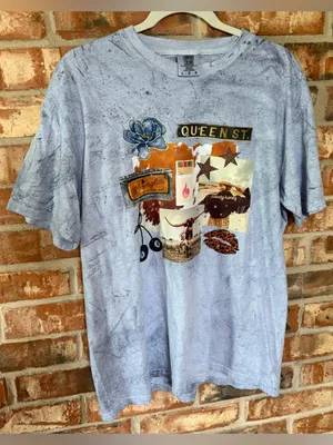 Comfort Colors Blue Colorblast Western Graphic Collage Short-Sleeve Tee thumbnail 1