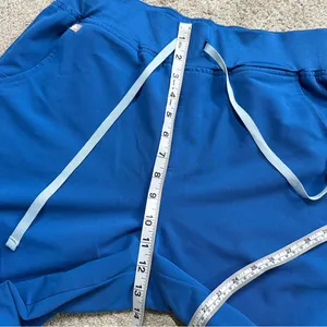 Figs Women’s High Waisted Zamora Jogger Scrub Pants Pull On in Royal Blue MT thumbnail 12