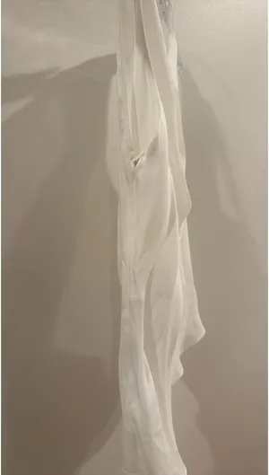 Edikted White Cowl Neck Mesh Bodysuit  thumbnail 3