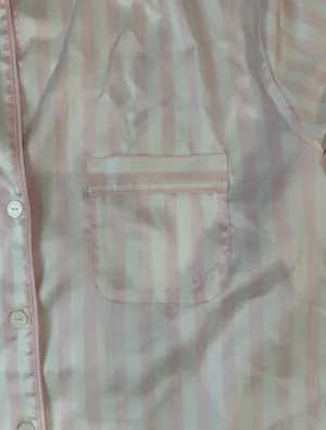 Victoria's Secret Pajama Set Satin Pink thumbnail 2
