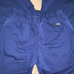 Grey's Anatomy Navy Scrub pants with elastic waist thumbnail 4