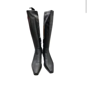Zara Black Knee High Snip Toe Boots Size 38 / 7.5 thumbnail 8