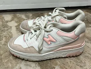 New balance 550 pink and white thumbnail 1