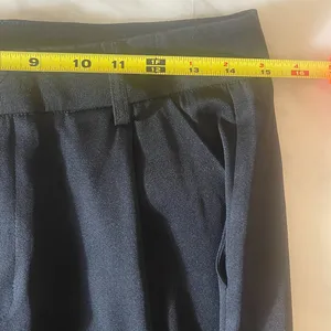 Micas Black Wide Leg Trousers Women Medium High Waist Pleated Dress Pants thumbnail 4