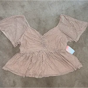Altar'd State Arula Polka Dot Blouse thumbnail 5