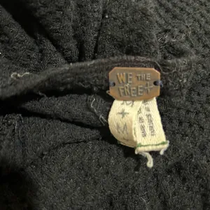We the Free People Black Laguna oversized long sleeve shirt distressed used Med thumbnail 7
