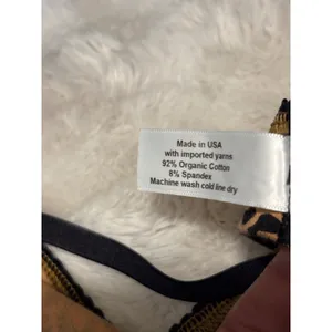 Q-NOVA Organic Cotton Leopard Print Triangle Bralette Adjustable Straps NWT thumbnail 4