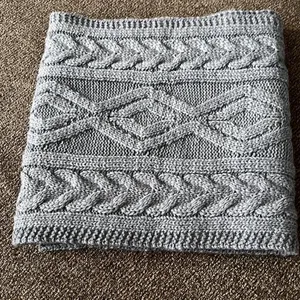 Source Unknown Dark Gray Cable knit Winter Acrylic Scarf- Unisex thumbnail 6
