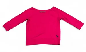 Abercrombie & Fitch pink 3/4 sleeve top thumbnail 1