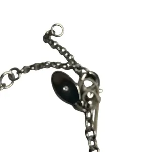 Loft Multi-Strand Gunmetal Tone‎ Necklace Simulated Pearls Rhinestones thumbnail 4