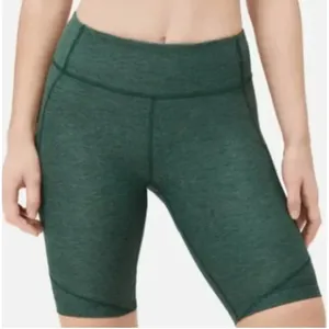 NWT Outdoor Voices‎ Double Time 10" Biker Shorts in Hunter Green thumbnail 1