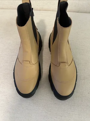 Sorel Caribou x Chelsea Waterproof Boots, Tan/Black, Size 8.5, NWT no box thumbnail 4