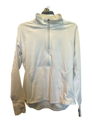 Athleta tech mesh detail half zip pull over size large thumbnail 2