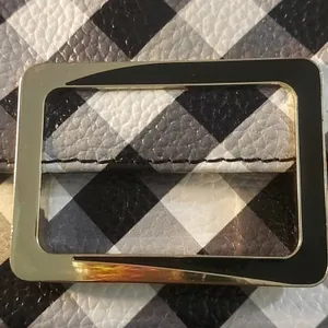 Talbots Black /White Wristlet Zip Closure Mimimalist Classic Preppy Prints Retro thumbnail 10