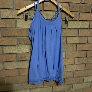 Lululemon Flow & Go Tank Top Lullaby Blue/Purple Unpadded Bra Size 4 thumbnail 3