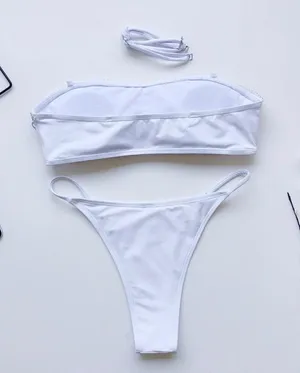 Boutique 1641 Ciara fringe cheeky bikini set NWOT thumbnail 7