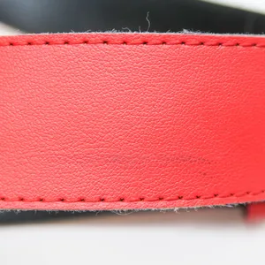 Vintage 90s Red Belt with Sparkly Butterfly Buckle thumbnail 4