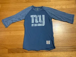 New York Giants NFL Retro Sport Authentic Premium Tee Women’s Blue Medium thumbnail 1