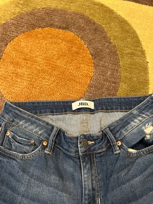 JBD Just Black Denim Jeans Distressed Frayed Cropped Size 27 Waist thumbnail 3