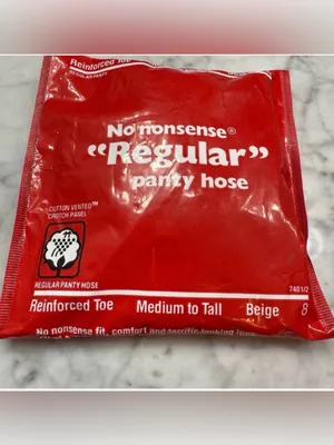 No Nonsense Panty Hose Beige 8 Medium to Tall Reinforced Toe thumbnail 2