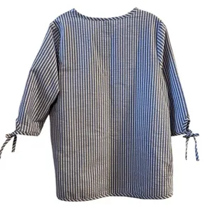 Blair Women's Striped‎ Tunic Top Blue/White V-Neck 3/4 Sleeve M thumbnail 9